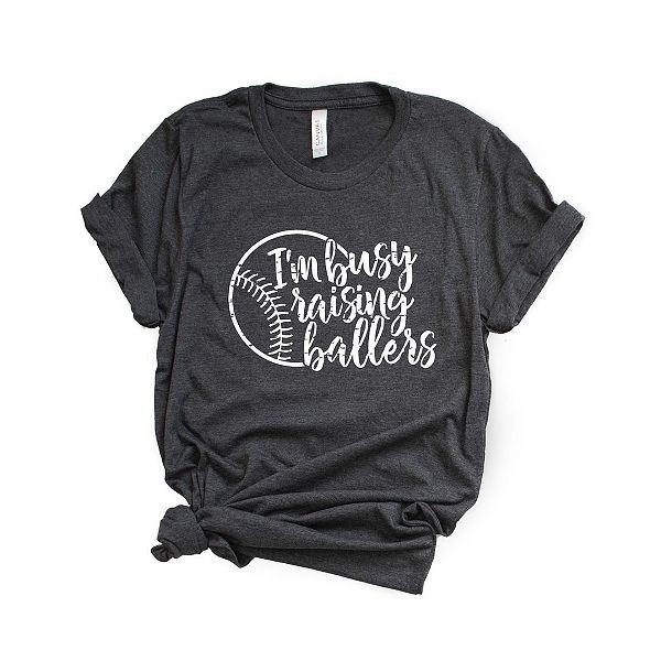 

Футболка с принтом I'M busy raising ballers Simply Sage Market, Charcoal, Черный, Футболка с принтом I'M busy raising ballers Simply Sage Market, Charcoal