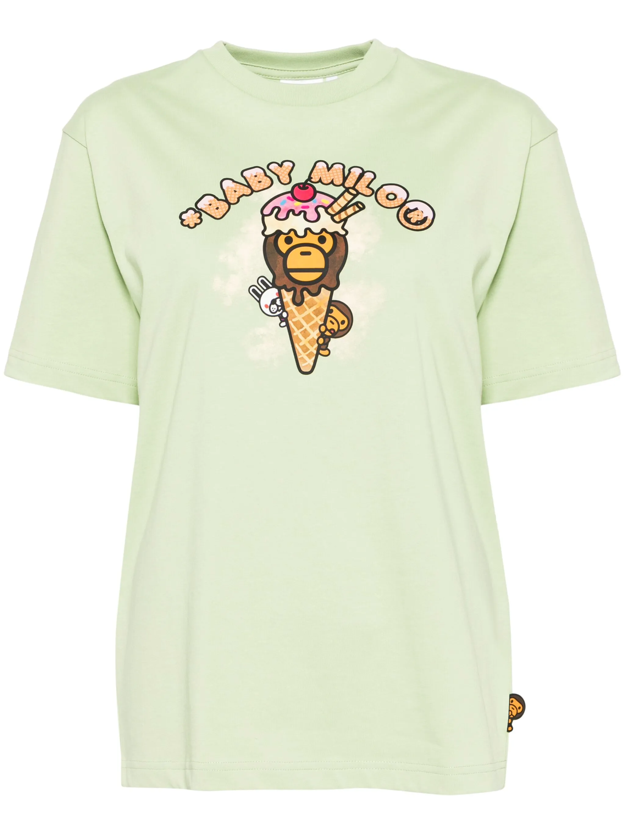 

Футболка с графичным принтом Baby Milo Store By A Bathing Ape, зеленый