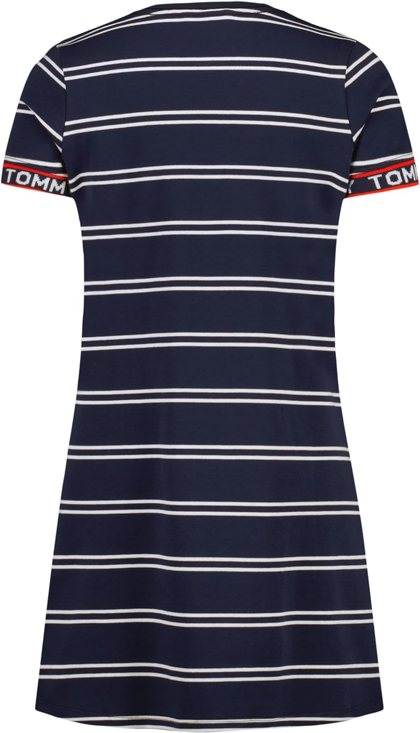 Платье-футболка Tommy Hilfiger для девочек с флагом (для детей старшего возраста), Th Stripe Medieval Blue — фото 2