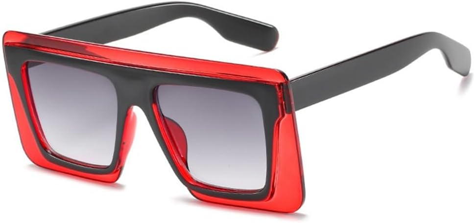 

Большие солнцезащитные очки с плоской верхней частью для мужчин и женщин, градиентные солнцезащитные очки для женщин, стильные, цельные, с защитой от УФ-излучения UV400 LANGSER, 5