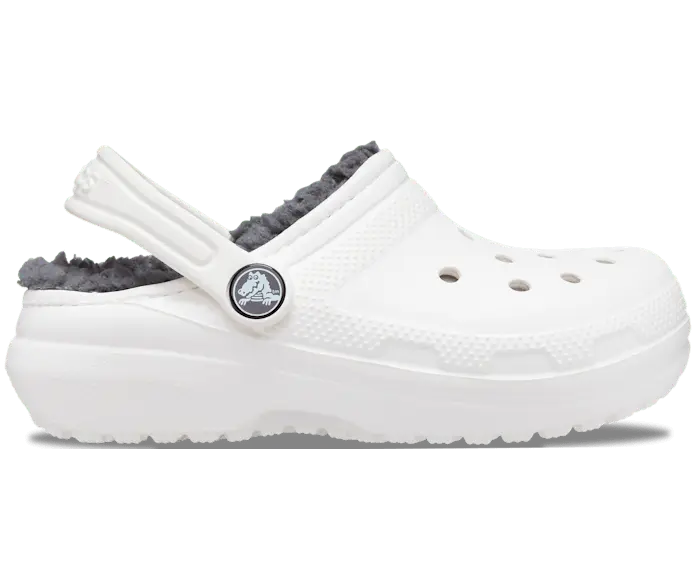 

Классические сабо на подкладке Crocs детские, цвет White / Grey