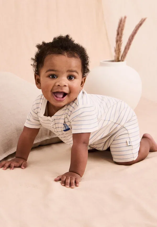 Пижама с коротким рукавом и полосками Jojo Maman Bébé, кремовый