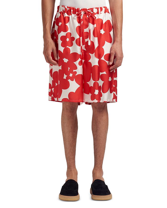 

Шорты из шелка Dillies Marni, красный