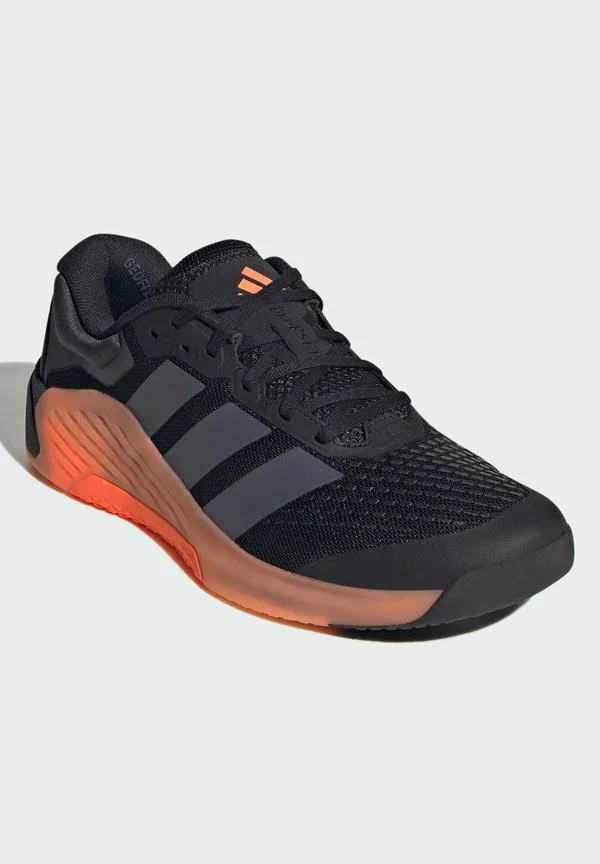 Кроссовки для силовых тренировок dropset 4 Adidas Performance, Core Black Aurora Onix Lucid Orange — фото 2