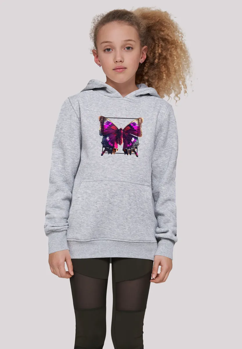 

Толстовка F4NT4STIC "Pink Butterfly HOODIE UNISEX", принт, серый