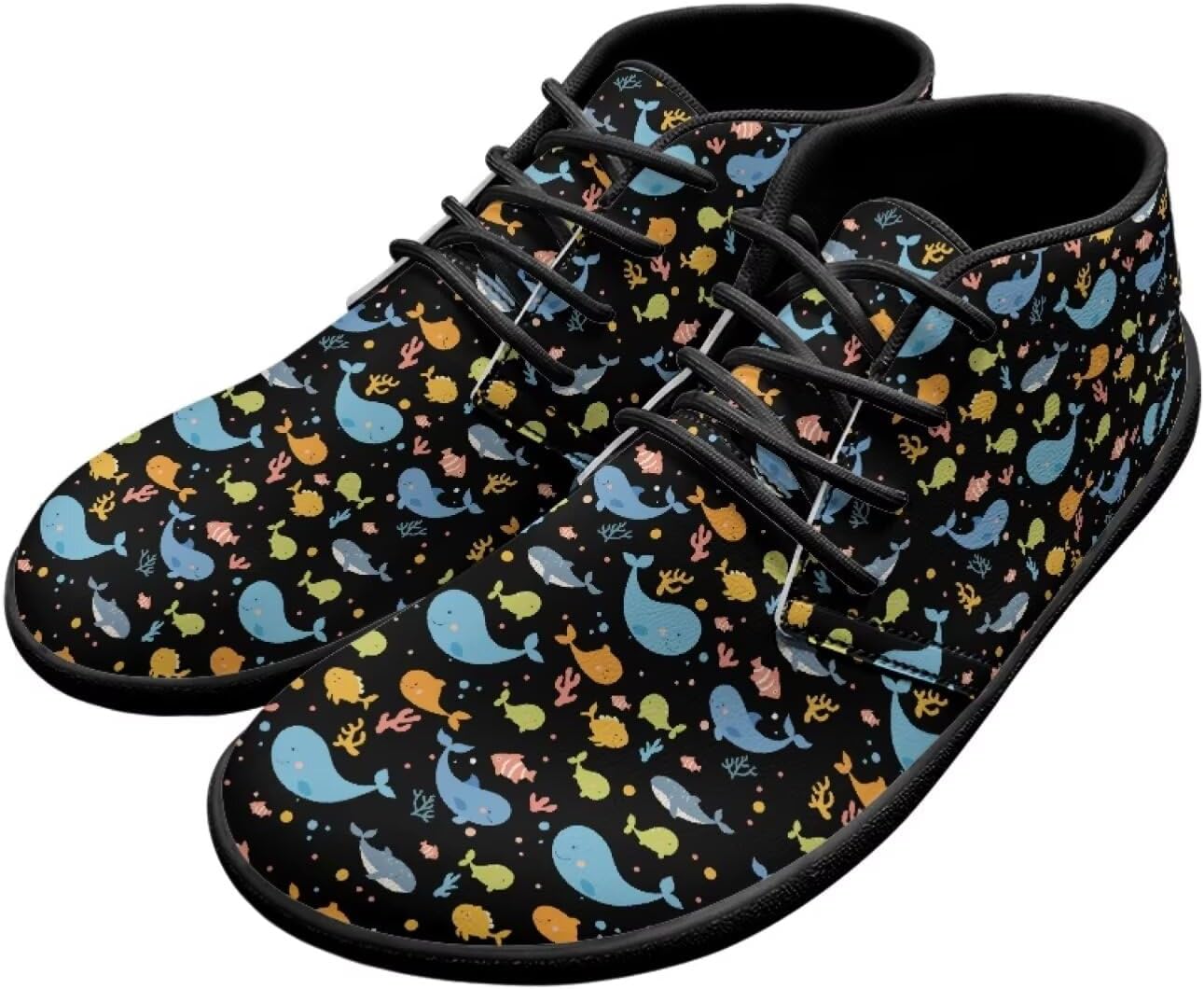 

Мужские кроссовки для ходьбы с широким носком, стильная нескользящая подошва с нулевым перепадом высоты, обувь для бега Xixirimido, Whale