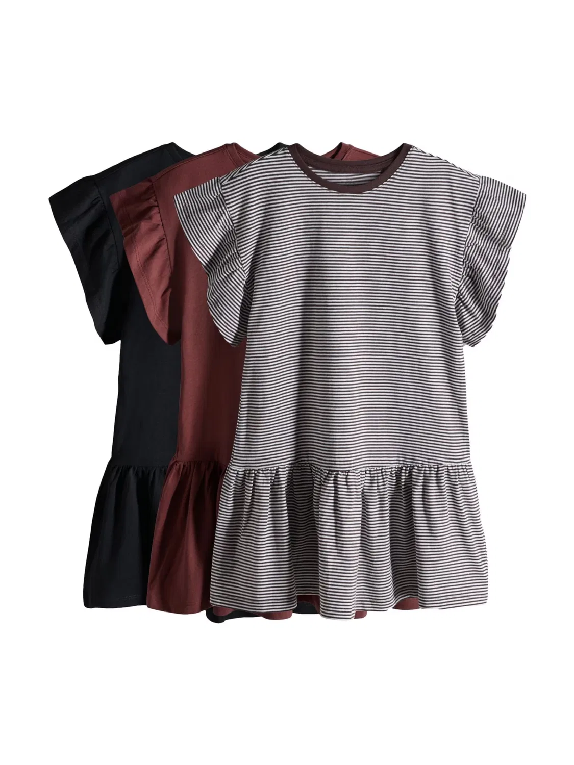 Платье The Set, Brown/Burgundy/Black