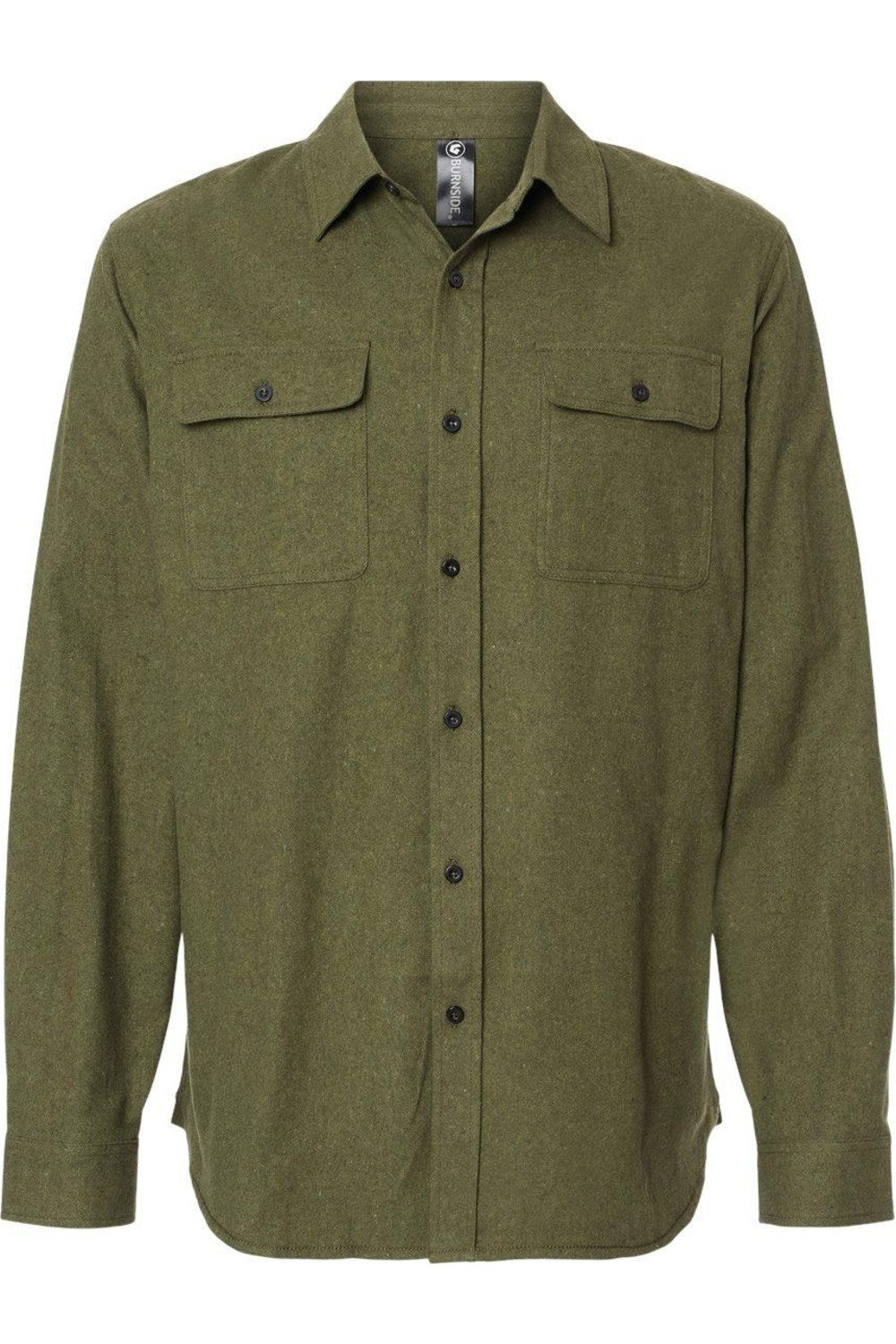 

Рубашка Burnside Solid с длинным рукавом из фланели, цвет army