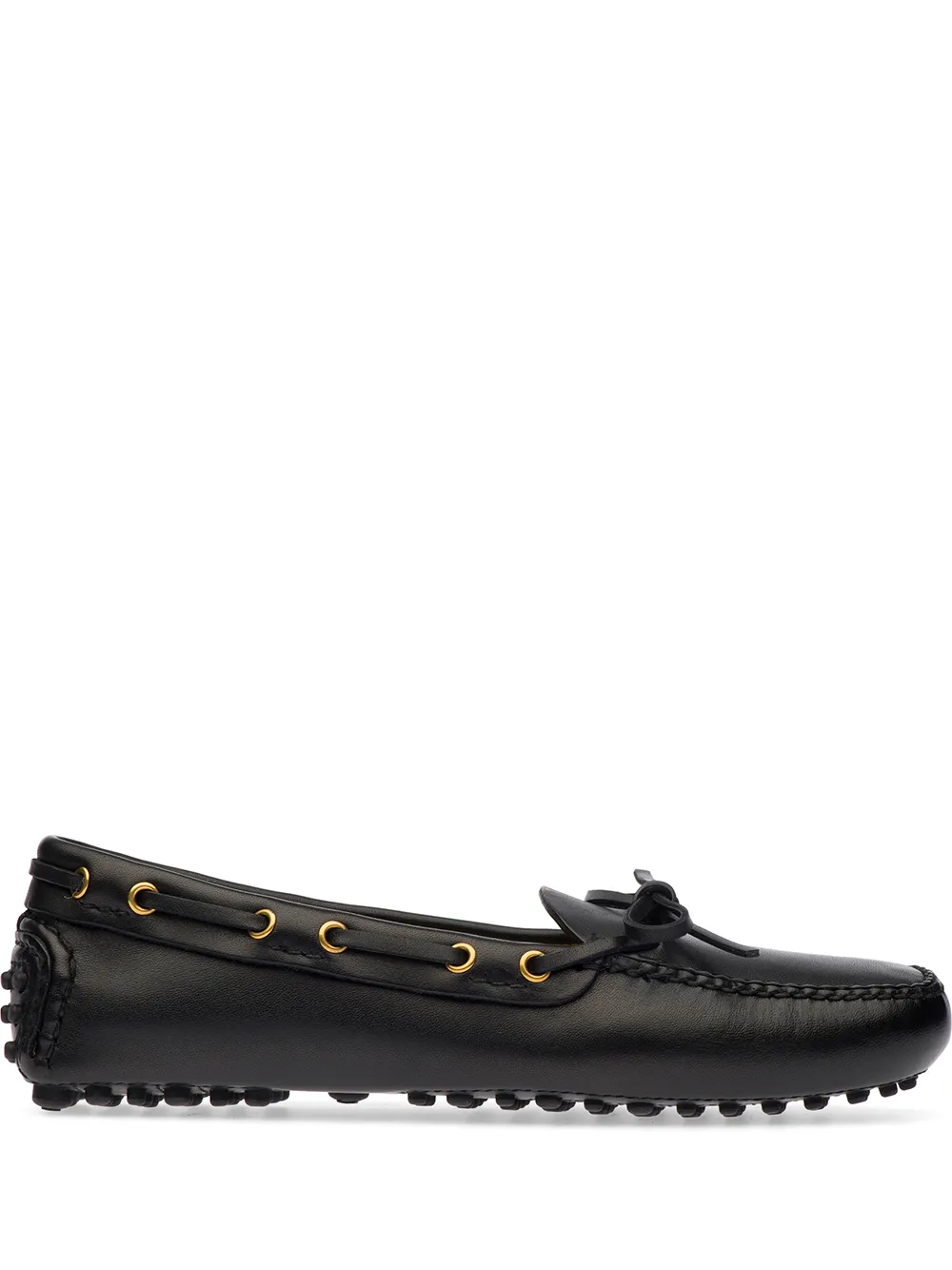 Мокасины с бантом Car Shoe, черный