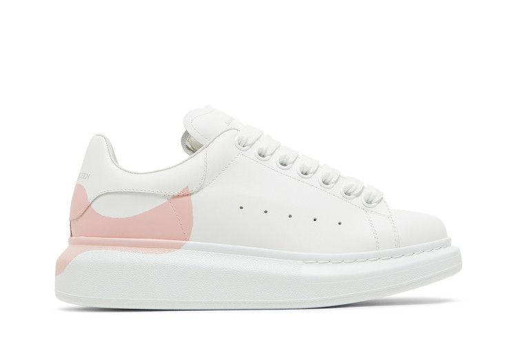 Кроссовки Alexander McQueen Wmns Oversized Sneaker, Drop Heel Counter Print - White Rose