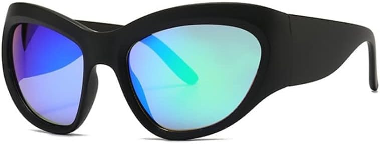 

Женские солнцезащитные очки, черные, в крупной оправе, женские солнцезащитные очки, мужские очки для водителя и мотоциклиста, зеркальные солнцезащитные очки generic, Black Green