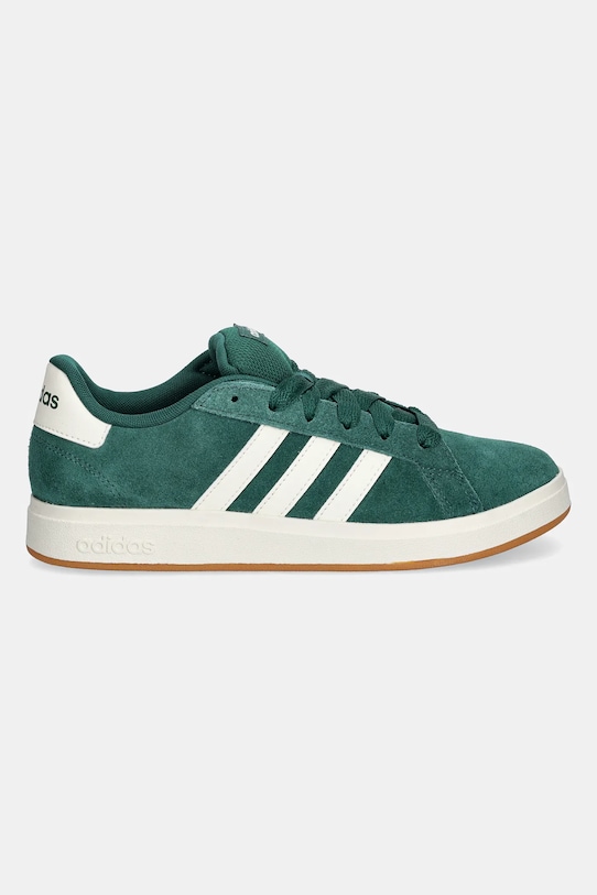Замшевые кроссовки Grand Court 00s Adidas, зеленый — фото 2