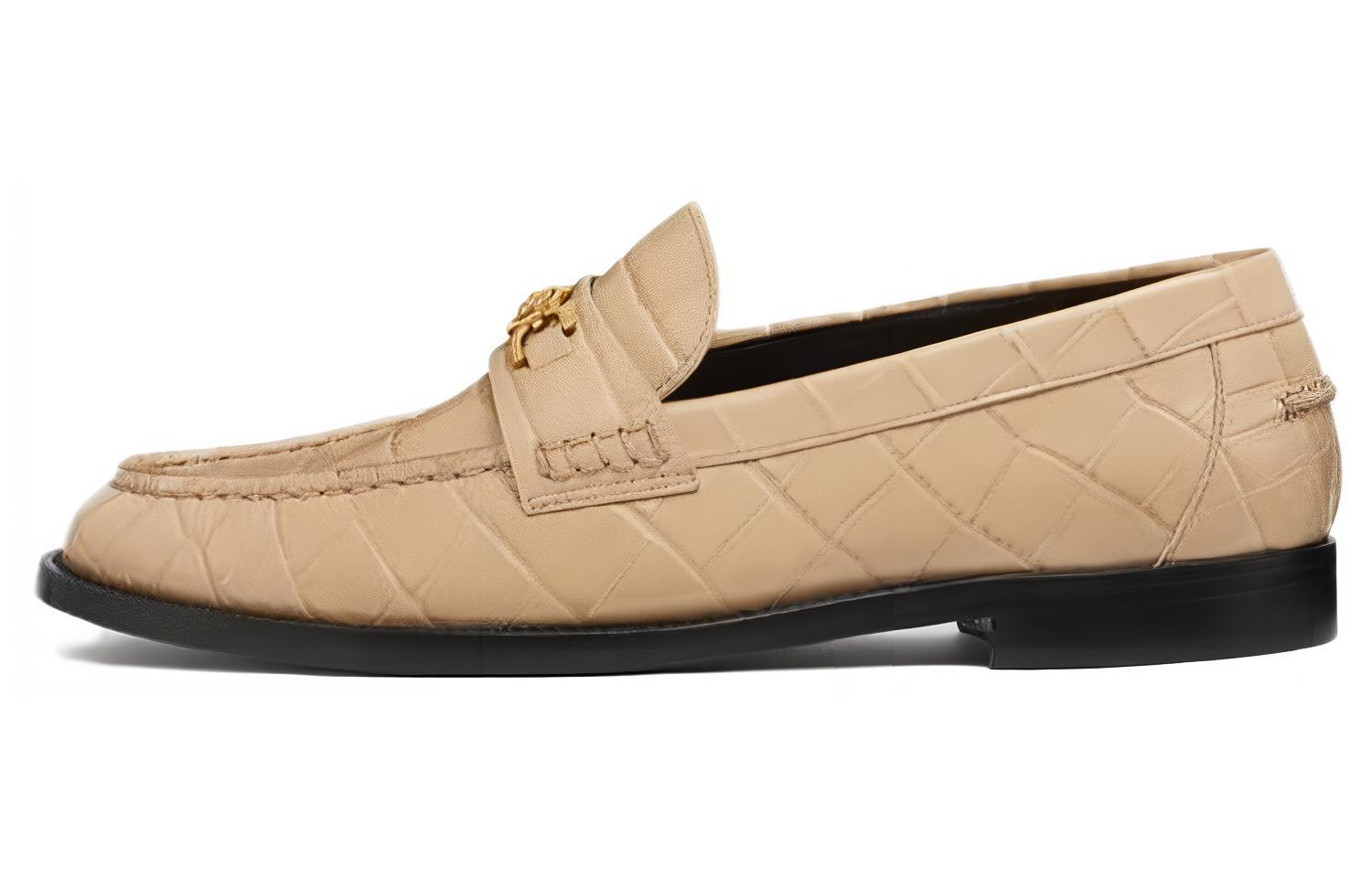 Medusa '95 Loafers с тиснением под крокодила VERSACE, светло коричневый