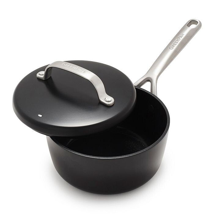 

GreenPan GP5 2 Qt Кастрюля с крышкой, черный