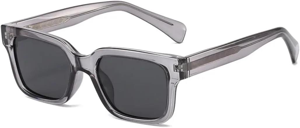 

Солнцезащитные очки для мужчин и женщин - защита UV400 - черные линзы, легкая оправа для занятий спортом на открытом воздухе и вождения DSVIGF, Black Grey