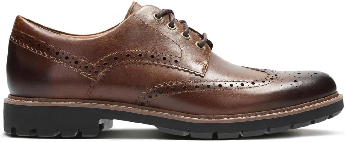 Мужские броги Clarks Batcombe Wing, темно-коричневый