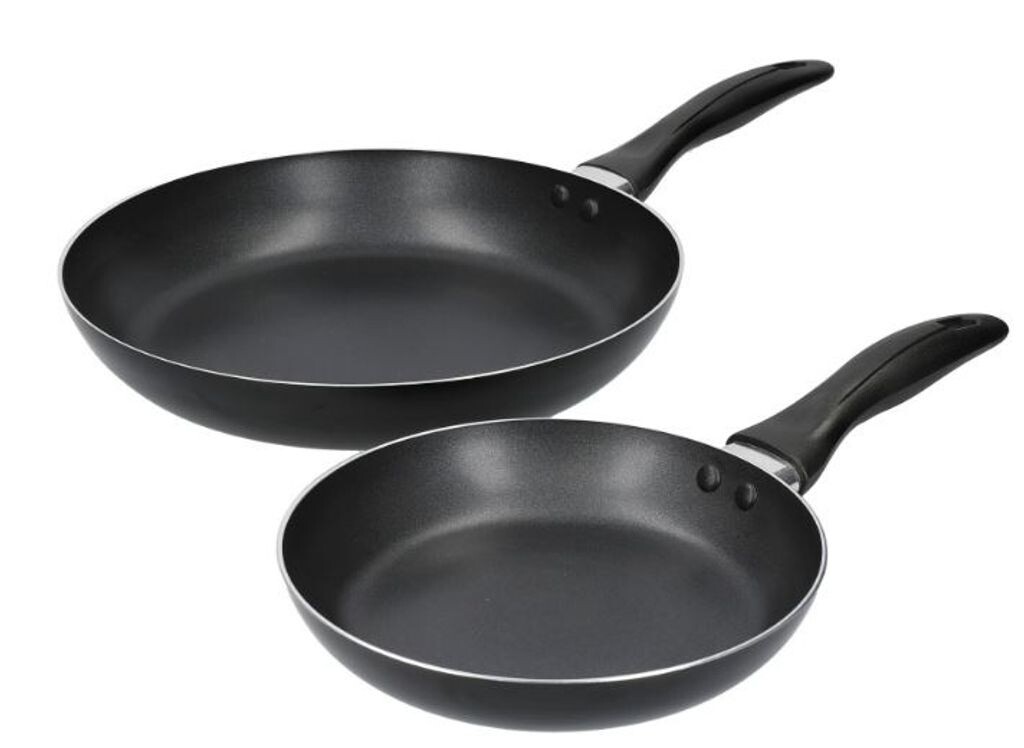 

KitchenCraft Набор из 2 алюминиевых сковородок с антипригарным покрытием в подарочной коробке 28см, 24см Kitchen Craft