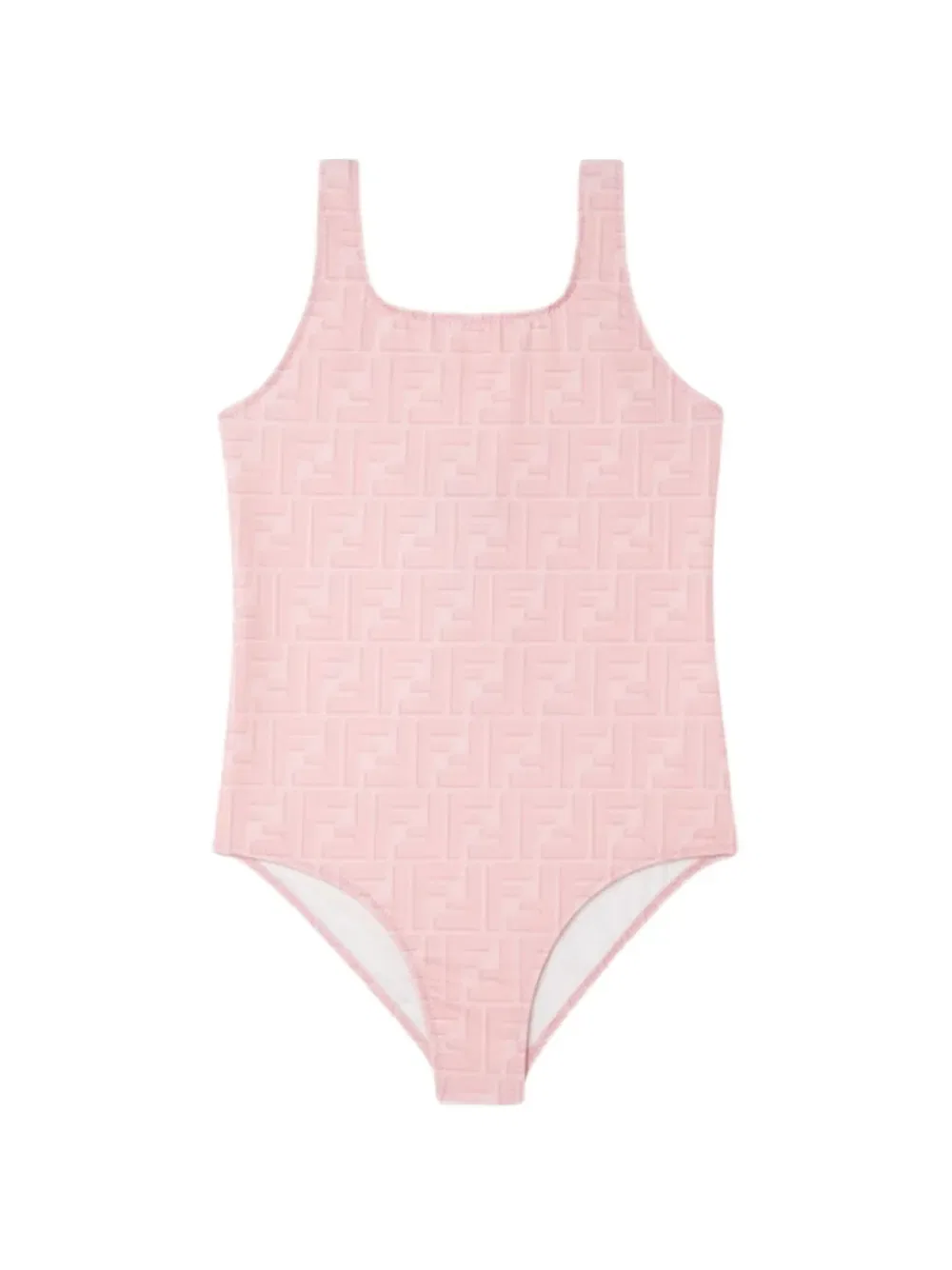 Купальник с логотипом Fendi Kids, розовый