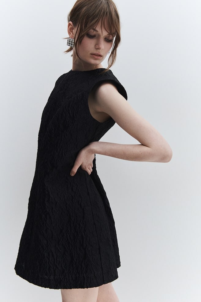 

Платье из жаккардовой ткани H&M, черный