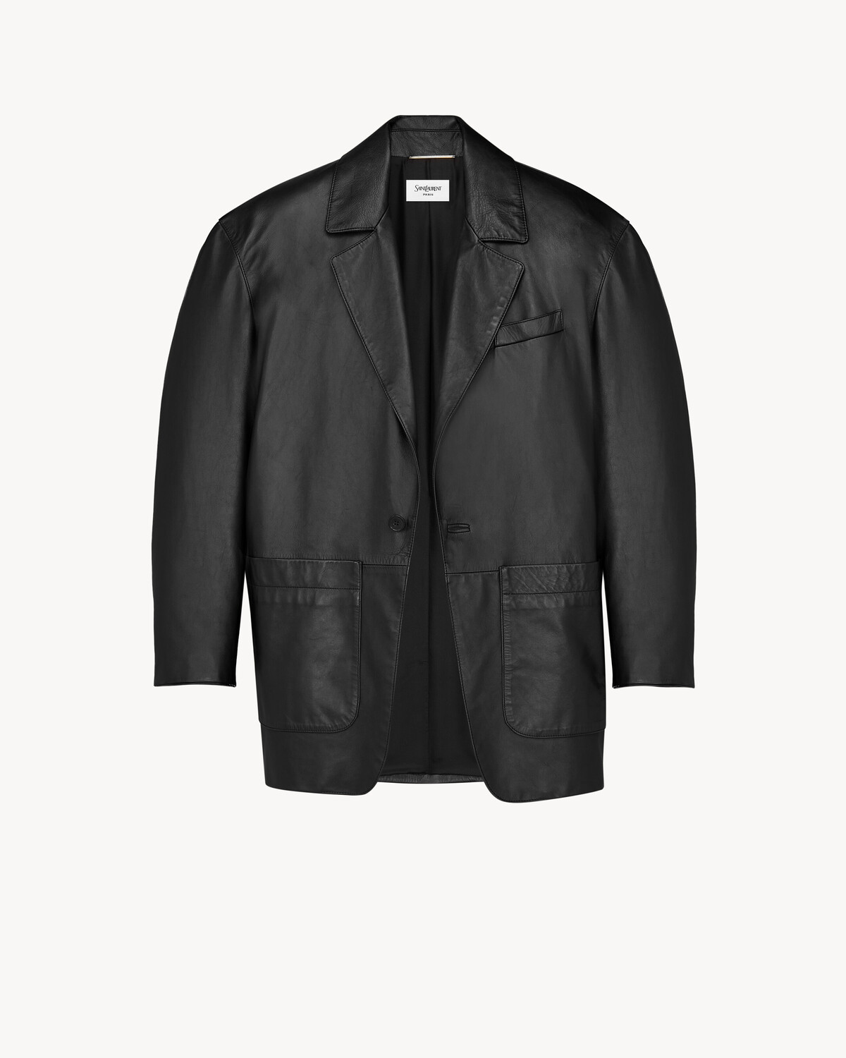 Куртка из овечьей кожи SAINT LAURENT, черный — фото 2
