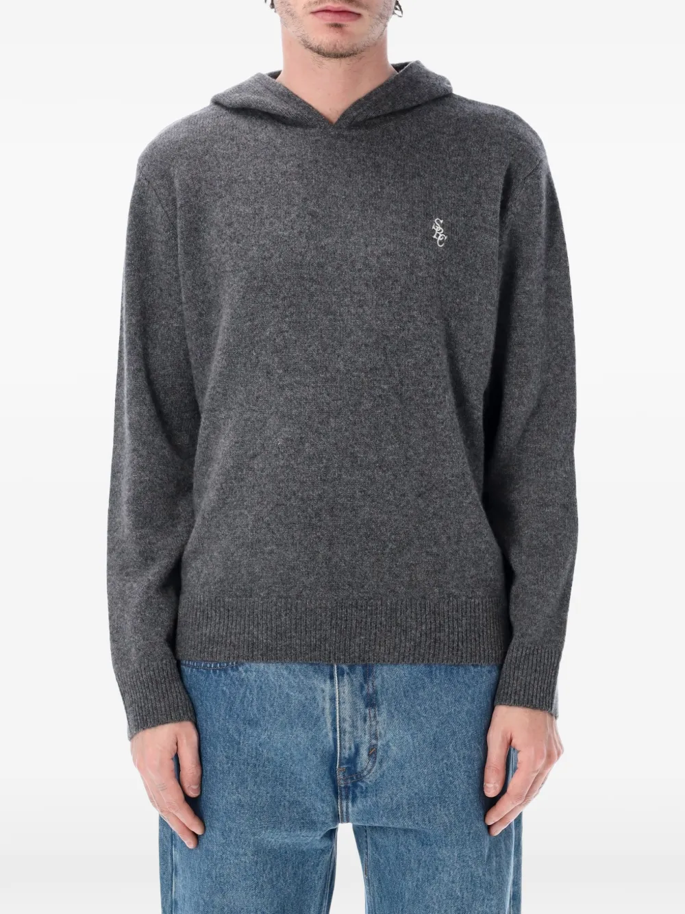 

Кашемировое худи Sporty & Rich, серый