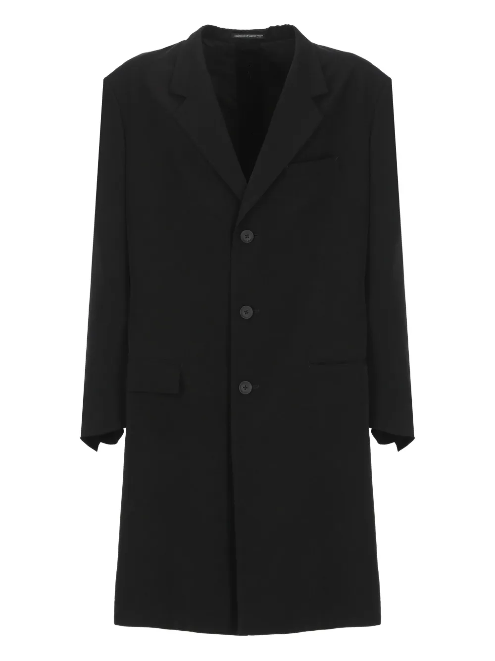 

Пальто с карманами Yohji Yamamoto, черный