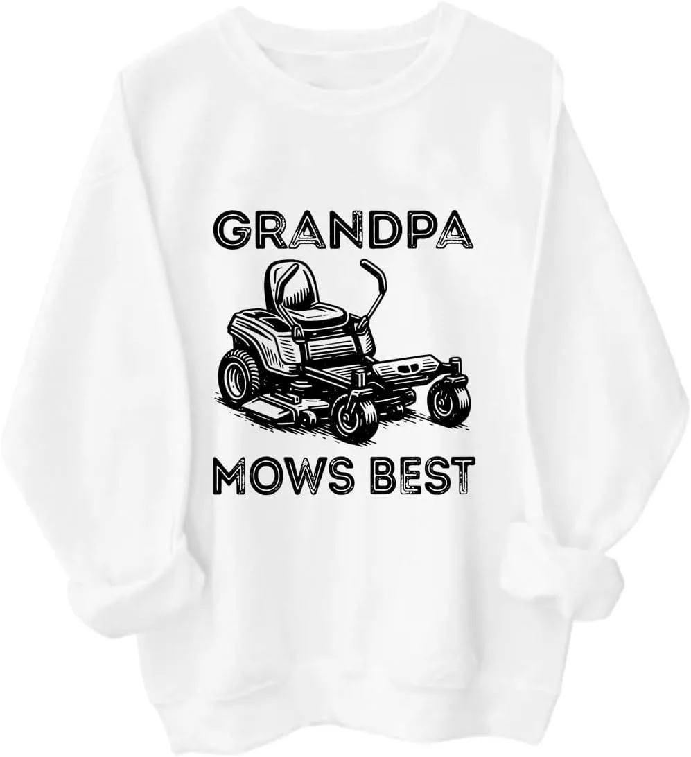 

Толстовка с принтом "Grandpa Mows Best" Czbic