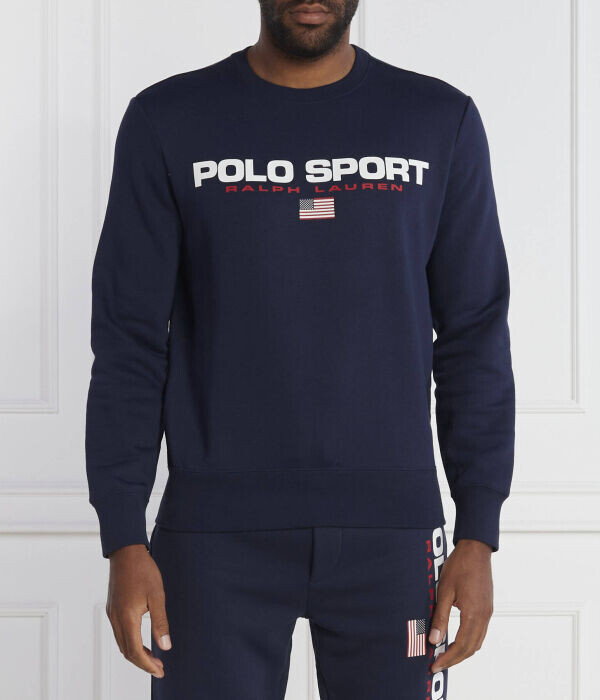 

Толстовка Polo Ralph Lauren с круглым вырезом, синий