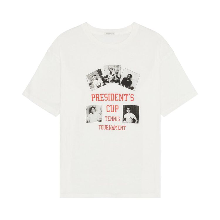 

Футболка Bode Presidents Cup Tee 'Cream', белый