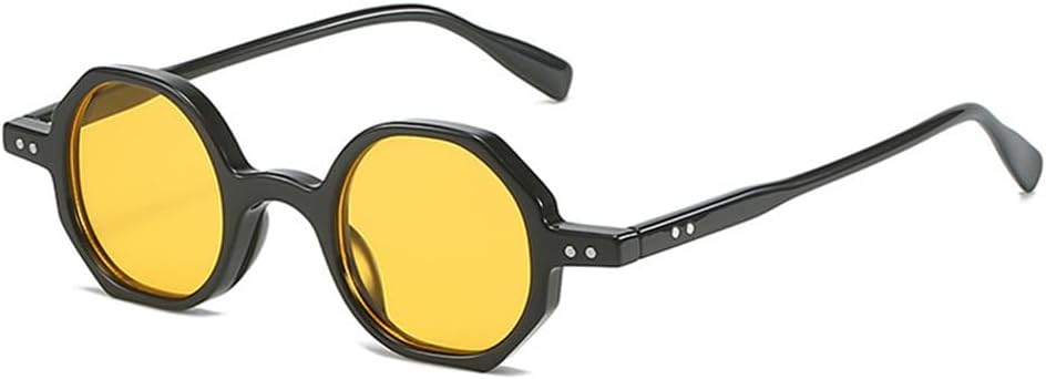 

Постепенные изменения. Панк-солнцезащитные круглые очки UV400 с заклепками для женщин и мужчин, для занятий спортом на открытом воздухе и путешествий UYPTK, C3black-yellow