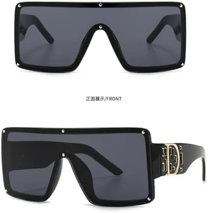 

Солнцезащитные очки с плоскими тонированными линзами для женщин, винтажные большие квадратные солнцезащитные очки для мужчин, модные аксессуары для очков MTZJH, D2