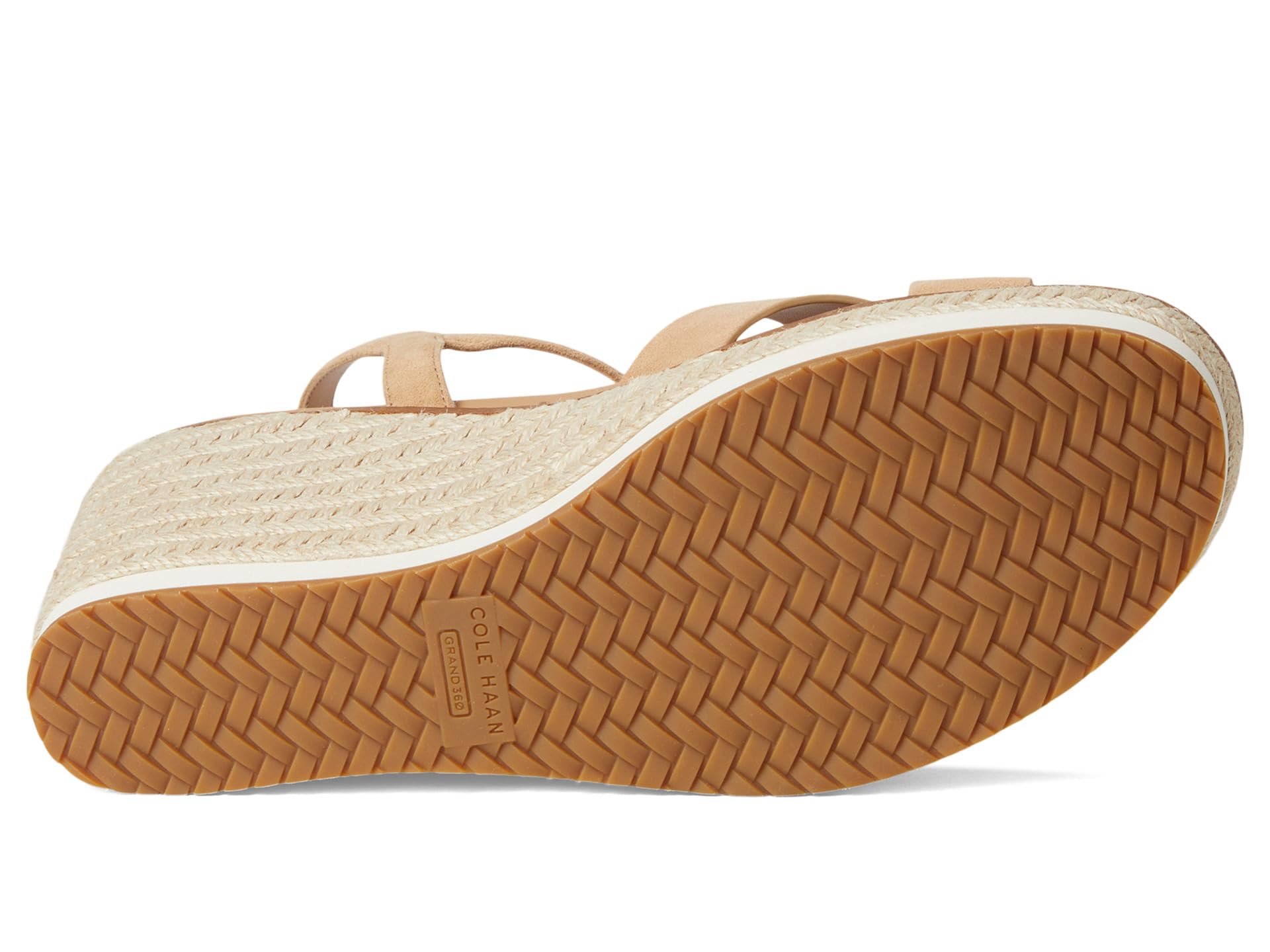 Сандалии Cole Haan Cloudfeel Silvee Espadrille Wedges 75mm, цвет Tuscan Sand Suede — фото 3
