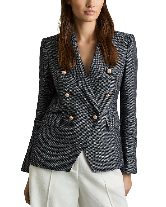 

Двубортный блейзер REISS, синий