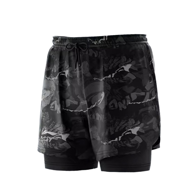 

LINING Спортивные шорты мужские черный серый цвет