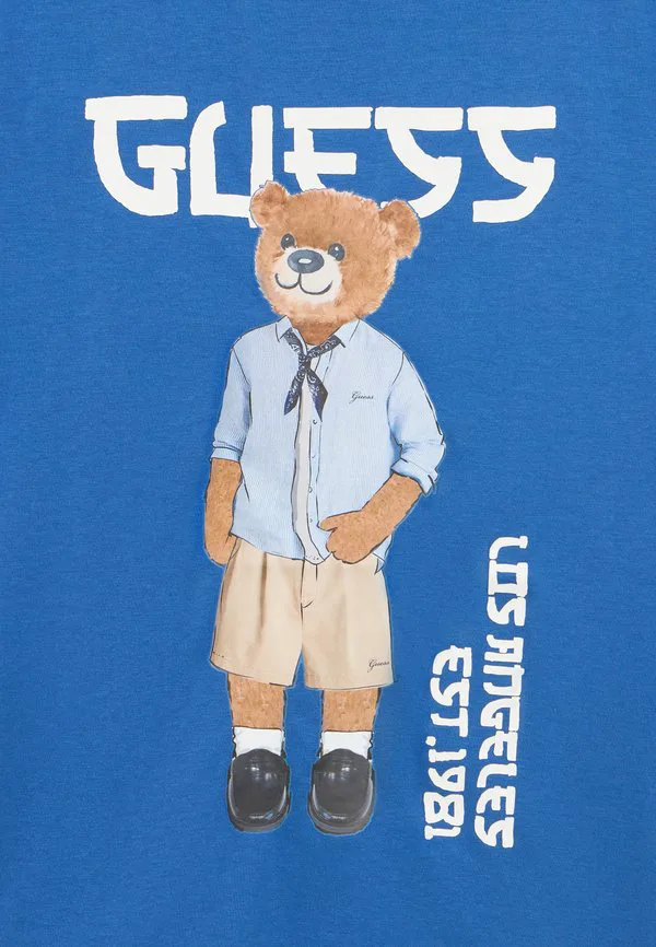Детская футболка унисекс с принтом Guess, Blue Yves — фото 3