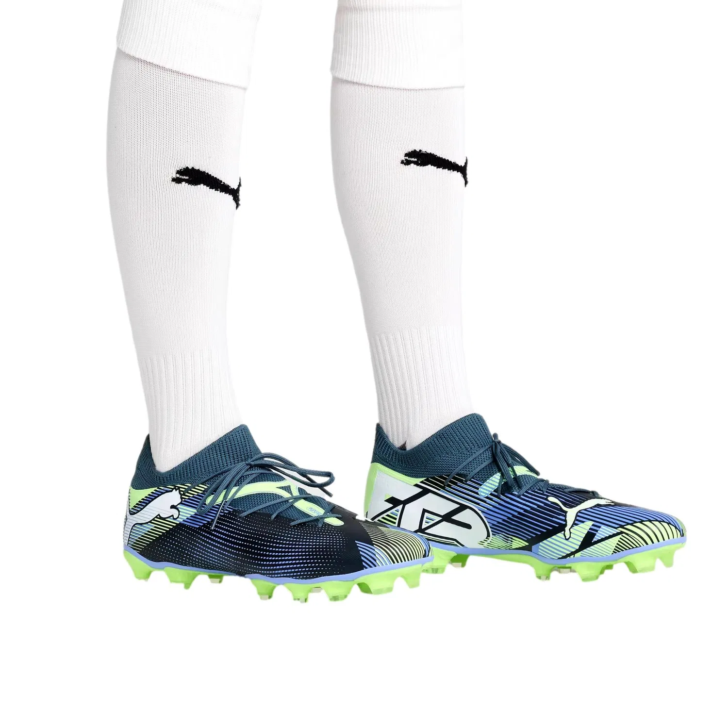 Мужские бутсы Puma Future 7 Match FG/AG Gray Skies / Puma White 107931-03 — фото 3