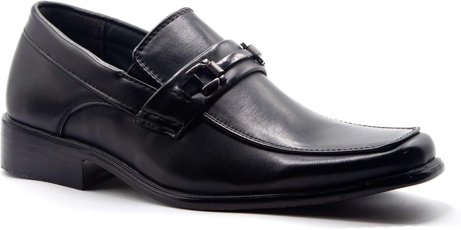 

Мужские классические мокасины с квадратным носком 31192 без шнуровки Jazame, черный