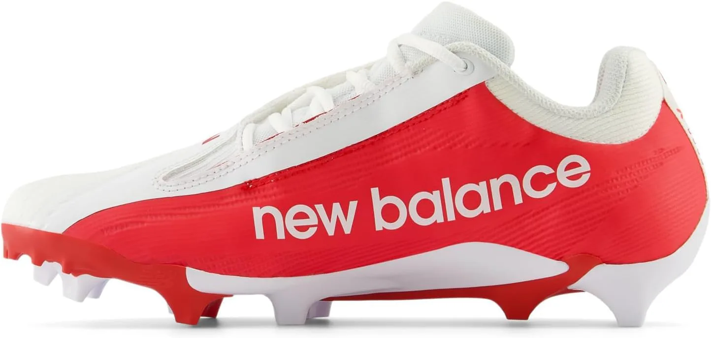 Кроссовки New Balance Burnx4 Lacrosse для мужчин и женщин, белый/красный — фото 3