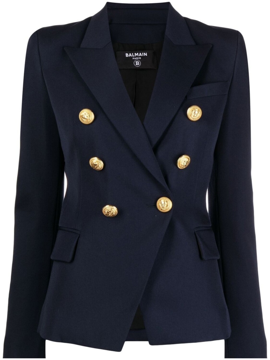 

Balmain двубортный блейзер Laine, синий