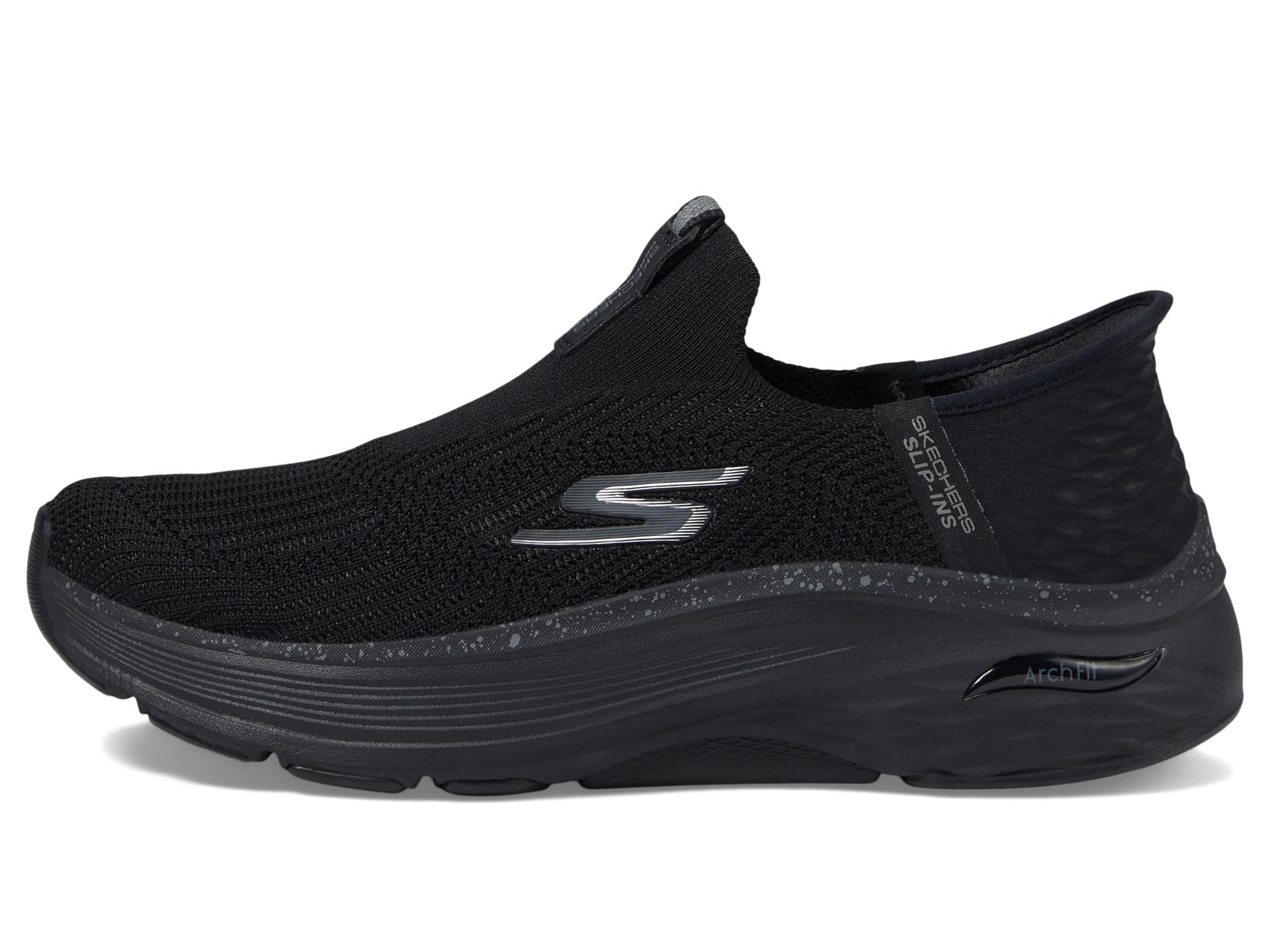 Кроссовки SKECHERS Max Cushioning Arch Fit Fluidity Hands Free Slip-Ins, черный — фото 4