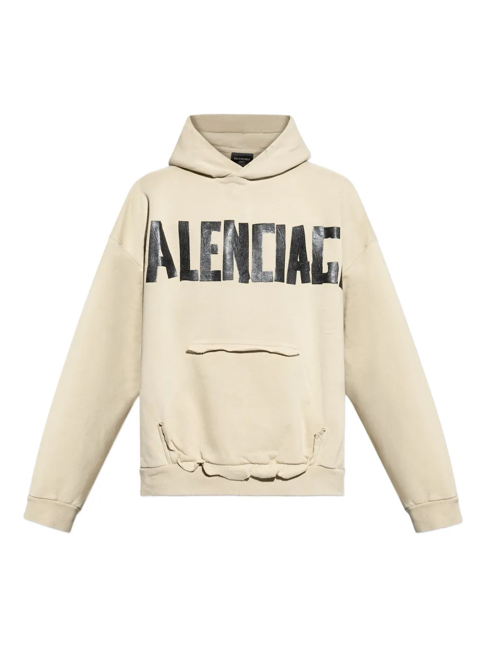 

Худи с бахромой и логотипом BALENCIAGA, нейтральный