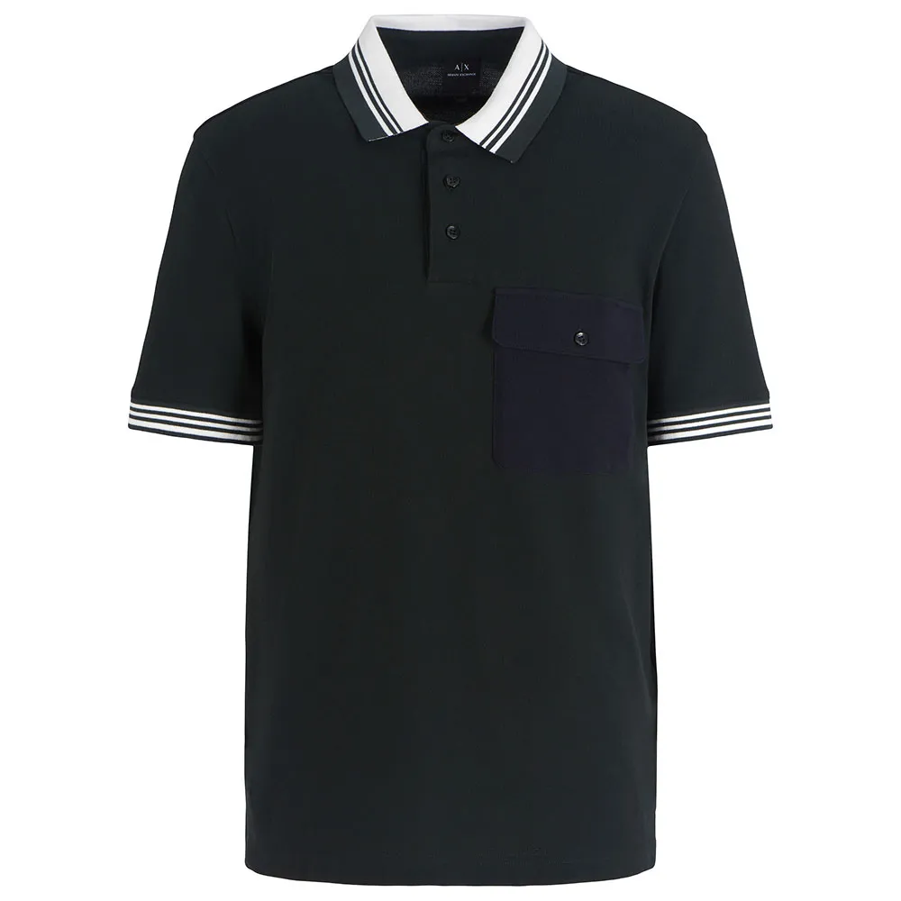 

Поло с коротким рукавом Armani Exchange XM000303_AF10366, черный