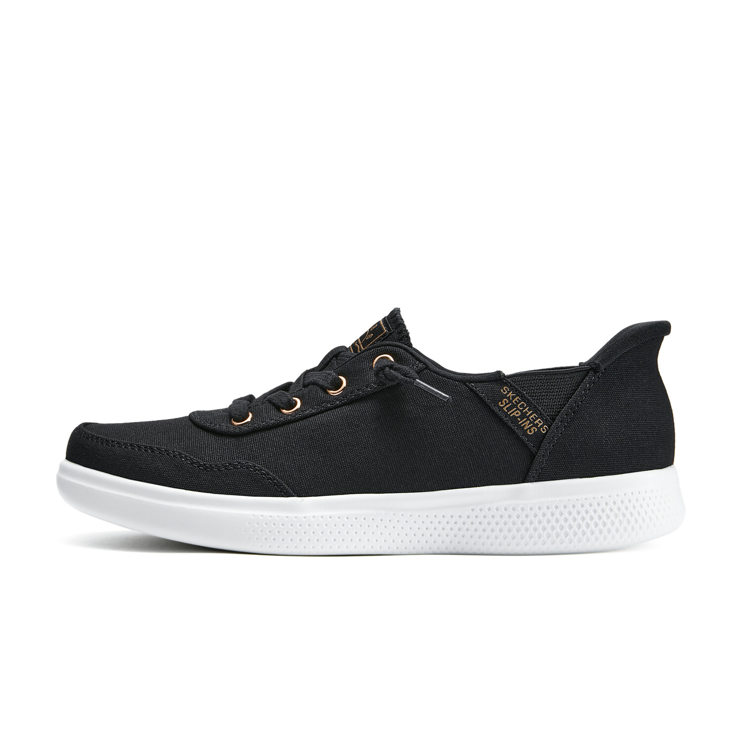 

Кеды женские низкие черные Skechers