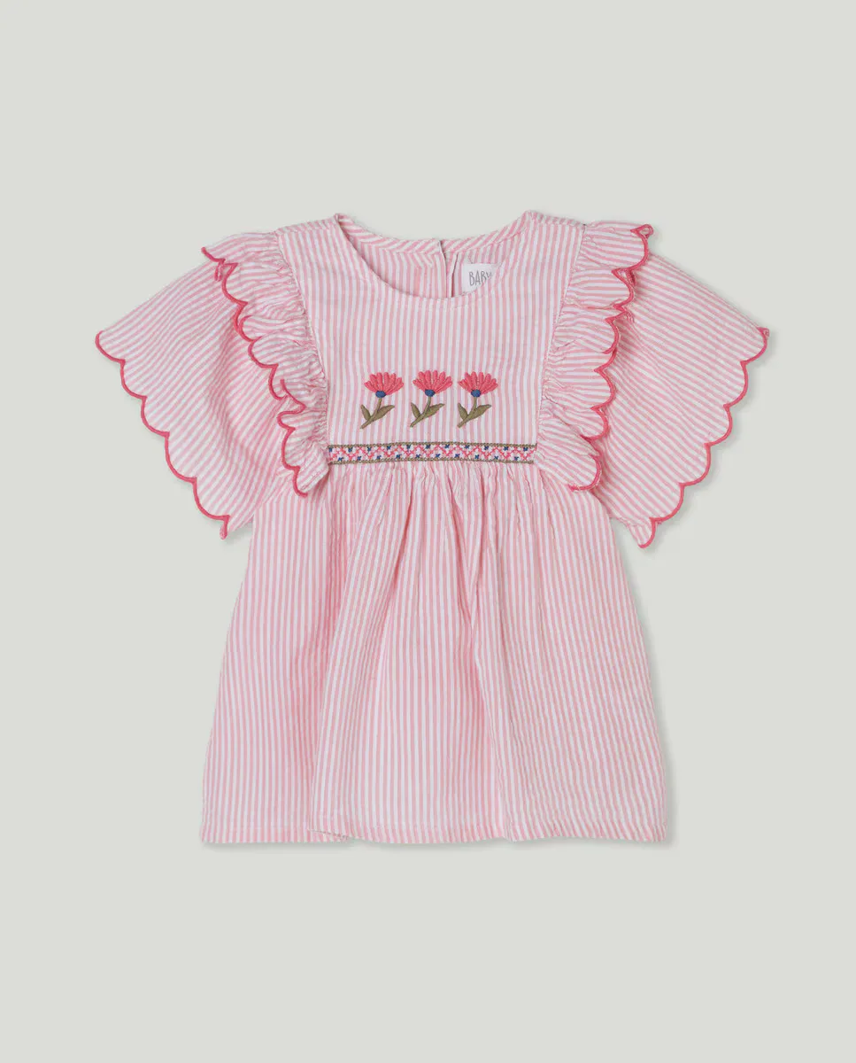 

Платье для девочки с вышивкой Baby El Corte Inglés, розовый