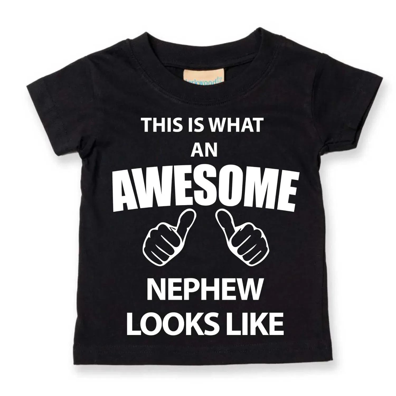 Футболка для мальчика "Awesome Nephew" 60 Second Makeover, черный — фото 2