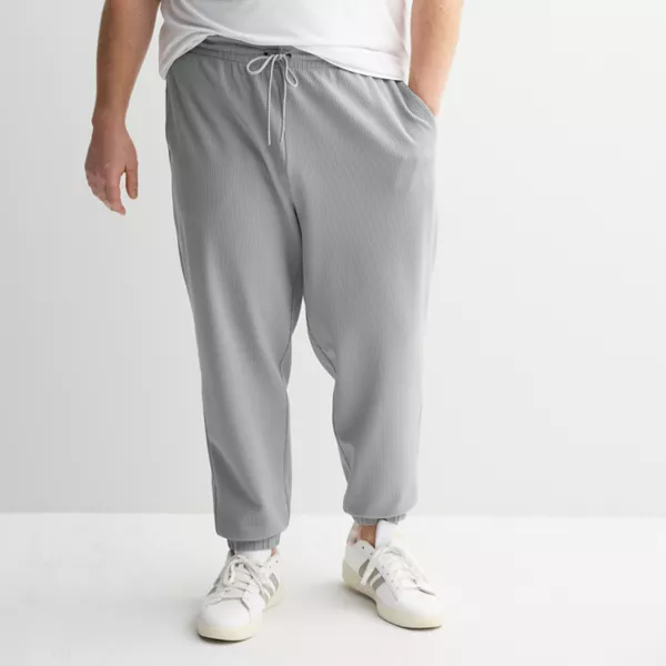 

Широкие утепленные брюки-джоггеры Big & Tall Tek Gear, цвет silver spring