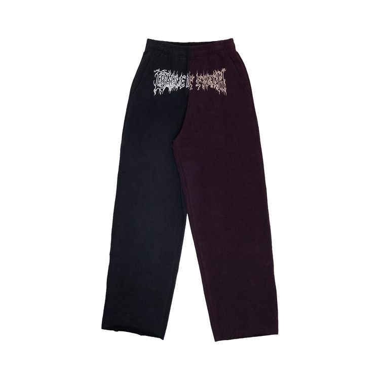 

Спортивные брюки Vetements Cradle Of Filth Cut-Up Sweatpants, Black/Red