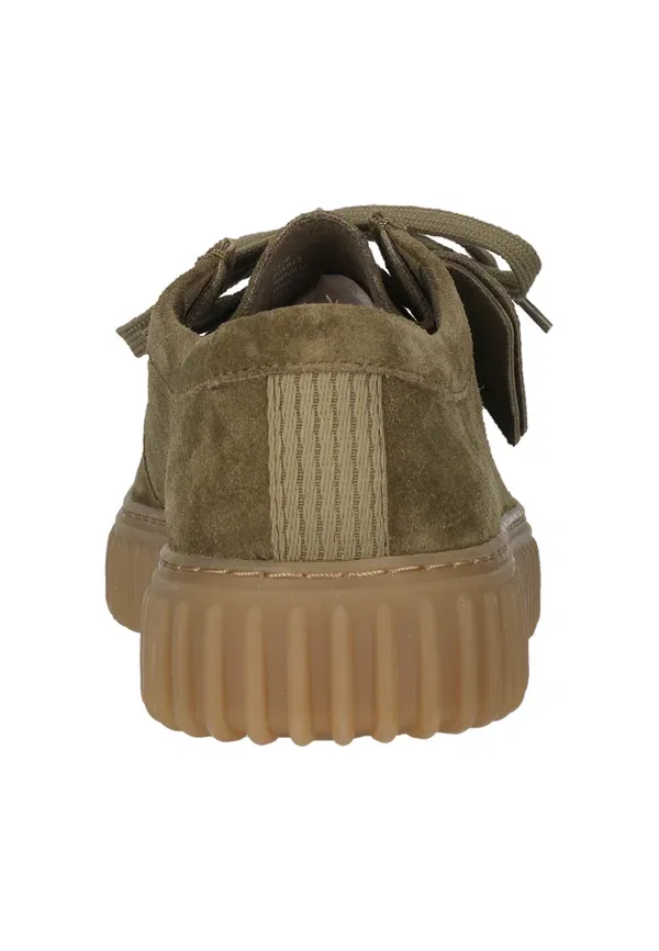 Полуботинки Torhill lo casual lace ups Clarks, оливковая замша — фото 4