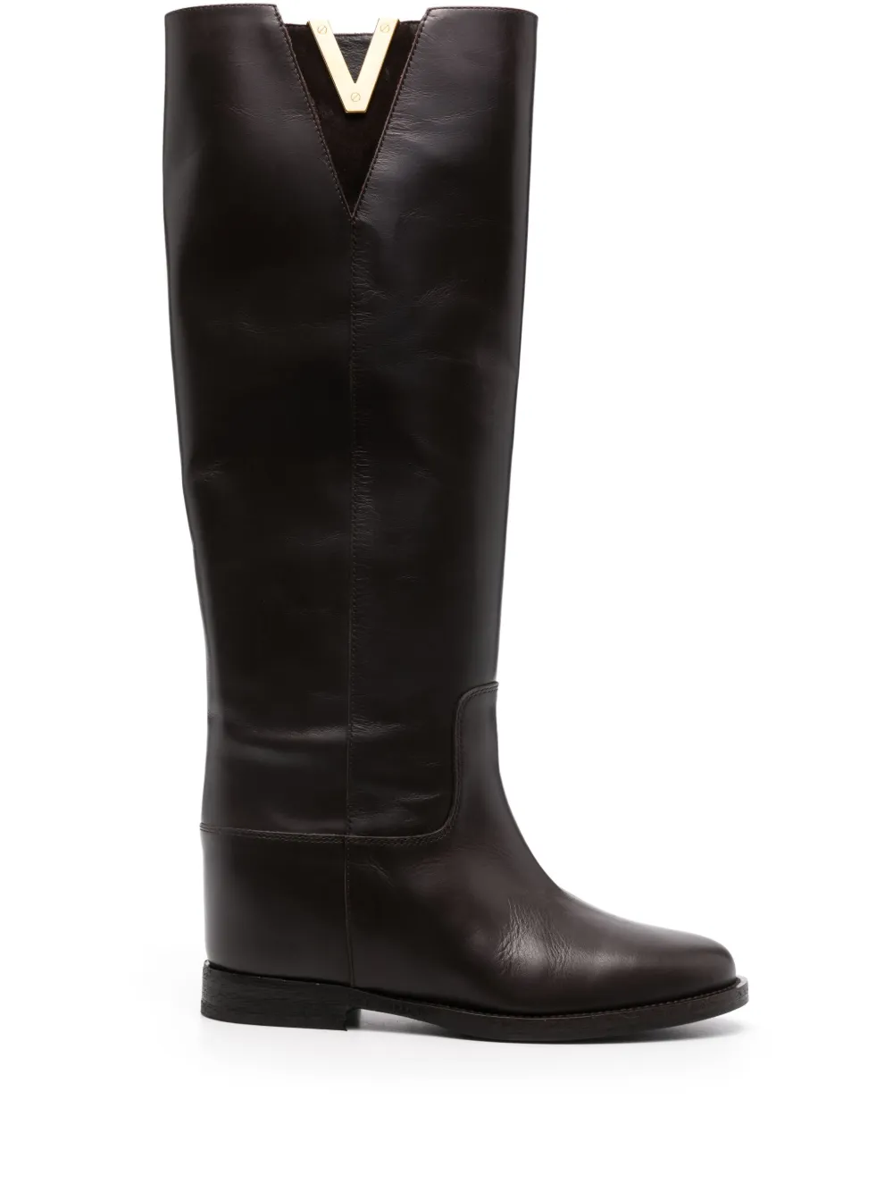 Ботинки с логотипом Via Roma 15, коричневый