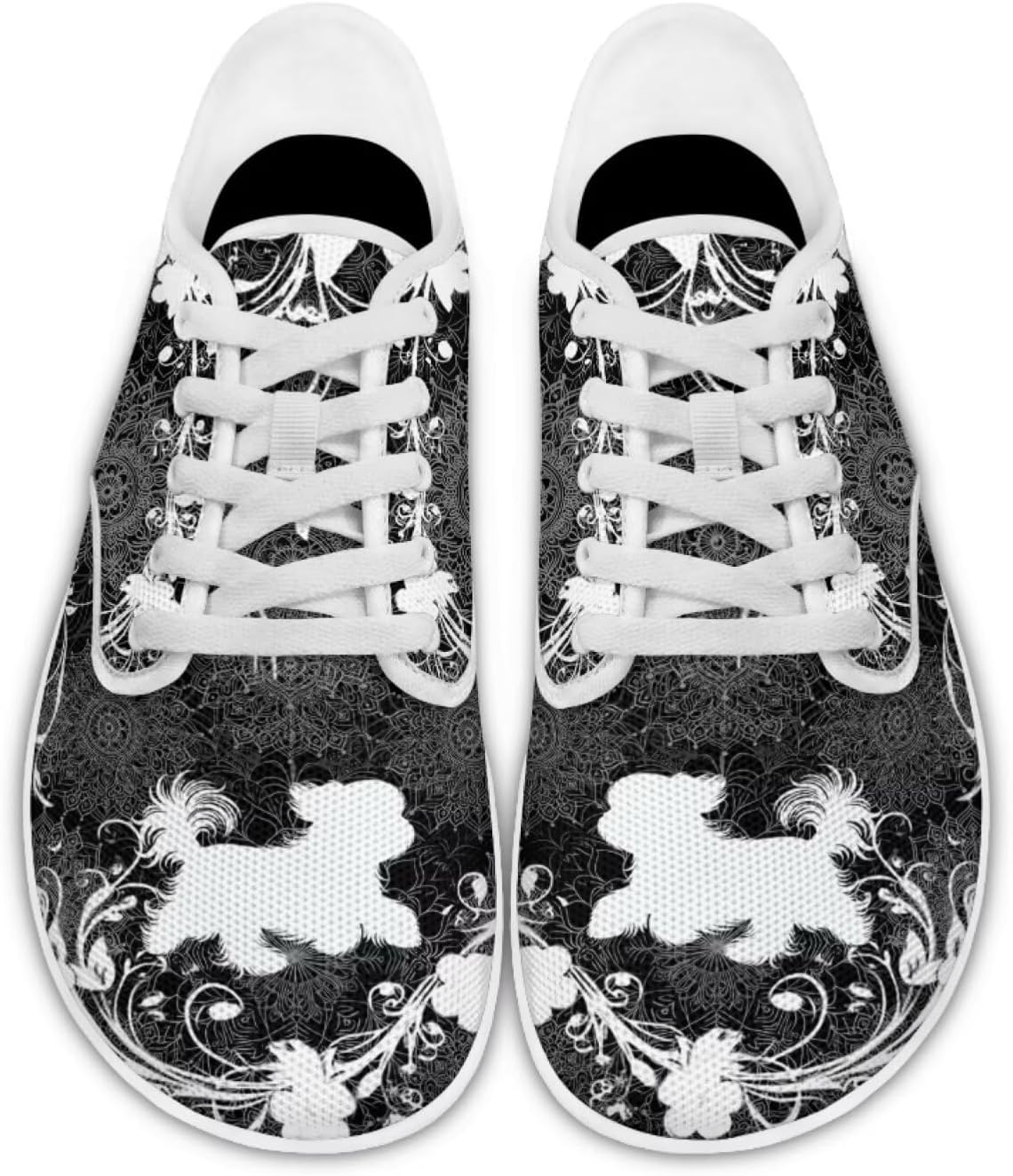 

Кроссовки для ходьбы с широким носком, обувь для ходьбы Pointodoor, Shih Tzu Boho Mandala Print